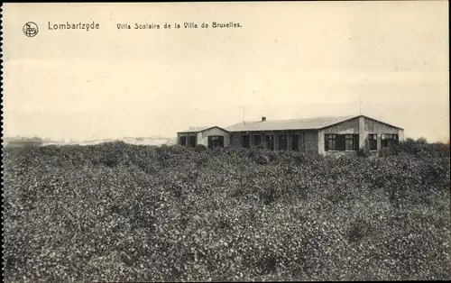 Ak Lombardsijde Lombartzyde Westflandern, Villa Scolaire de la Ville de Bruxelles