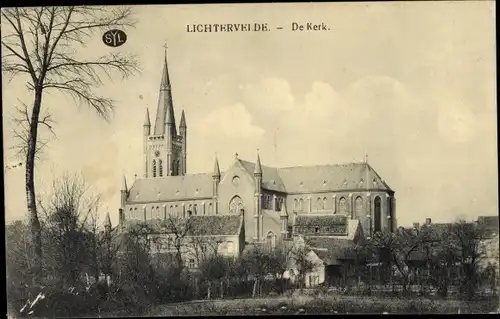 Ak Lichtervelde Westflandern, De Kerk