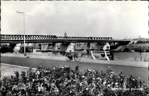 Ak Blerick Limburg Niederlande, Oude Maasbrug