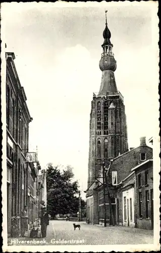 Ak Hilvarenbeek Nordbrabant, Gelderstraat, Kerk