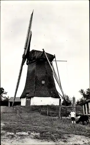 Ak Heerde Gelderland Niederlande, Molen, Windmühle