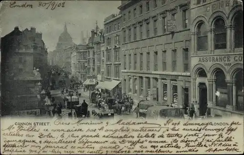 Ak London City England, Cannon Street