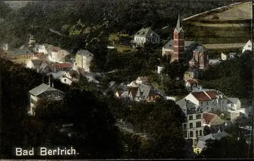 Ak Bad Bertrich an der Mosel Eifel, Ortsansicht, Kirche