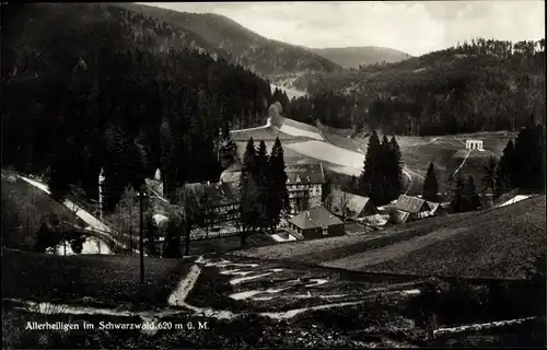 Ak Oppenau Schwarzwald, Blick auf Allerheiligen mit Tal