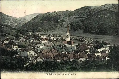 Ak Schönau im Schwarzwald, Panorama