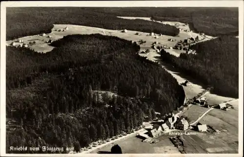 Ak Kniebis Freudenstadt im Schwarzwald, Luftbild, Kurthotel Kniebis-Lamm