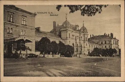 Ak Altenburg (S.A.) in Thüringen, Bahnhof