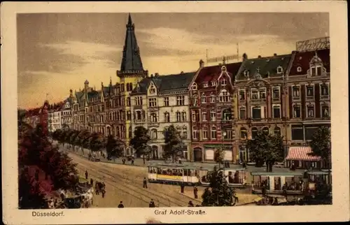 Ak Düsseldorf am Rhein, Graf Adolf-Straße