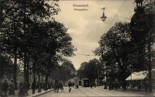 Ak Düsseldorf am Rhein, Königsallee