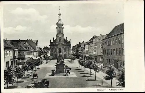 Ak Rastatt im Schwarzwald, Kaiserstraße