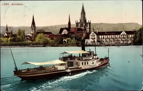 Ak Konstanz am Bodensee, Salondampfer