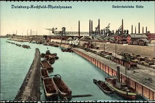 Ak Duisburg Hochfeld Rheinhausen im Ruhrgebiet, Niederrheinische Hütte
