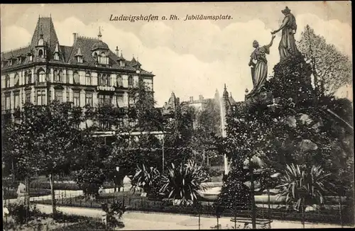 Ak Ludwigshafen am Rhein, Jubiläumsplatz