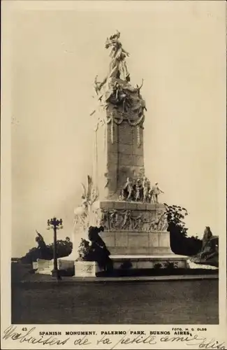 Ak Buenos Aires Argentinien, Monumento de los Espanoles