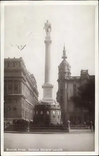 Ak Buenos Aires Argentinien, Estatua General Lavalle