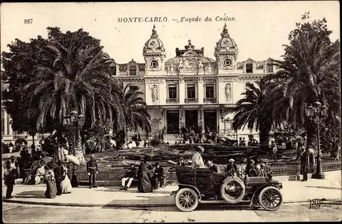 Ak Monte Carlo Monaco, Façade du Casino