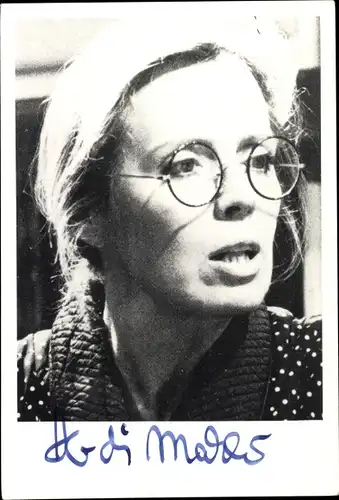 Foto Schauspielerin Heidi Mahler, Portrait, Autogramm