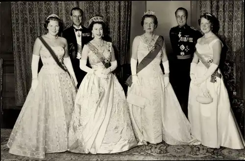 Ak Königin Elizabeth von Großbritannien, Königin Juliana der Niederlande, Amsterdam 1958