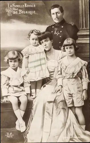 Ak König Albert I. von Belgien, Königin Elisabeth, Leopold, Charles, Marie