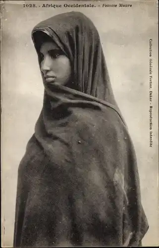 Ak Afrique Occidentale, Femme Maure