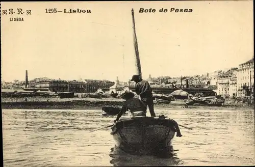 Ak Lisboa Lissabon Portugal, Bote de Pesca