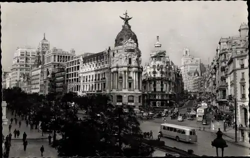 Ak Madrid Spanien, El Fénix Español, autobus