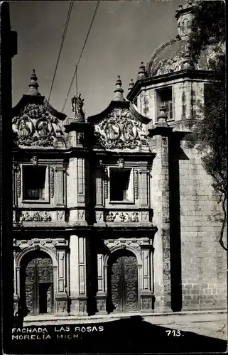 Ak Morelia Michoacán Mexiko, Fachada las Rosas