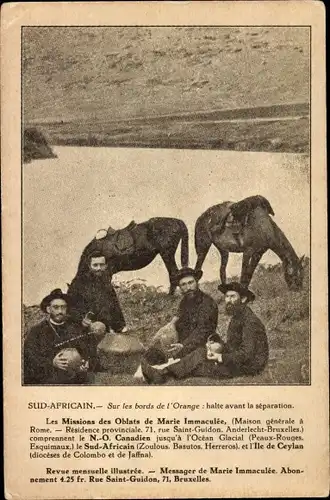 Ak Südafrika, Sur les bords de l'Orange, Missionaires