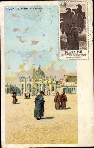 Litho Vatikan Rom Lazio, S. Pietro