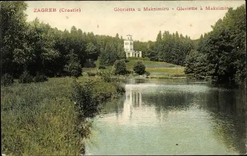 Ak Zagreb Kroatien, Gloriette u Maksimuru