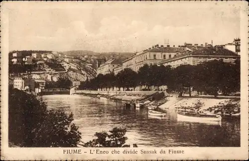 Ak Sušak Sussak Rijeka Fiume Kroatien, Riecinom