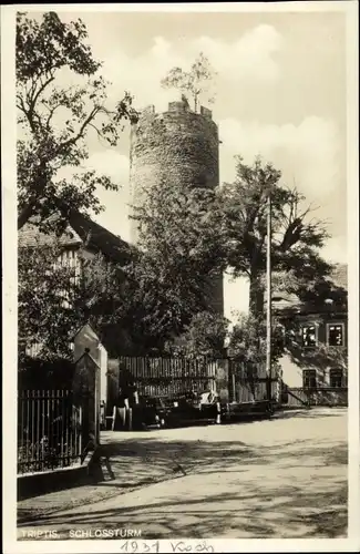 Ak Triptis in Thüringen, Schlossturm