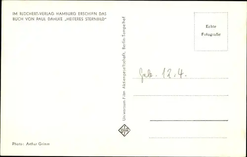 Ak Schauspieler Paul Dahlke, Portrait, Autogramm