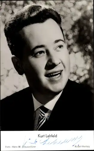 Ak Schauspieler Kurt Lehfeld, Portrait, Autogramm