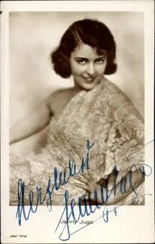 Ak Schauspielerin Jenny Jugo, Portrait, Autogramm