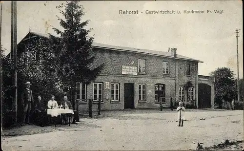 Ak Rehhorst in Schleswig Holstein, Gastwirtschaft und Handlung