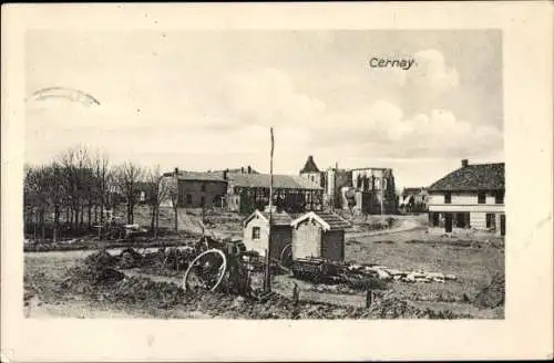 Ak Cernay la Ville Yvelines, Teilansicht