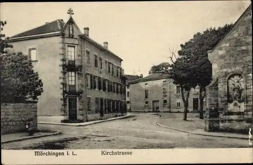 Ak Morhange Mörchingen Lothringen Moselle, Kirchstraße