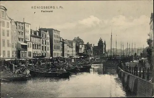 Ak Kaliningrad Königsberg Ostpreußen, Fischmarkt