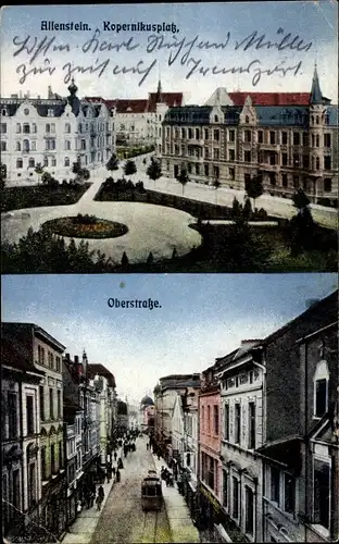 Ak Olsztyn Allenstein Ostpreußen, Kopernikusplatz, Oberstraße