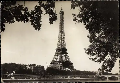 Ak Paris VII, La Tour Eiffel, Eiffelturm