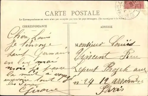 Ak Saint Germain en Laye Yvelines, Entree de la Fete des Loges