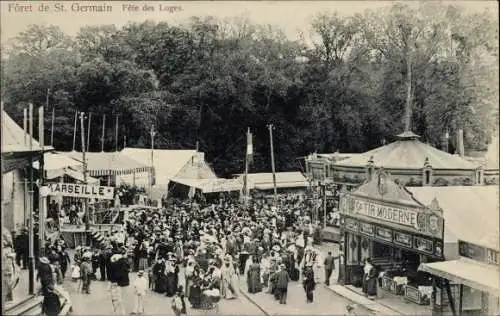 Ak Saint Germain en Laye Yvelines, Foret, Fete des Loges