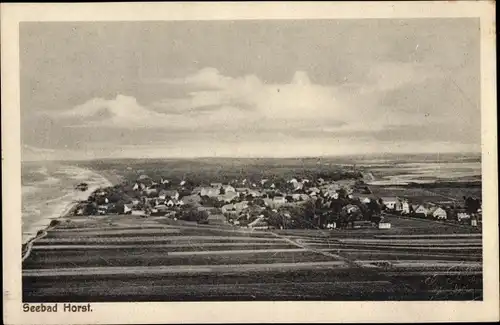 Ak Niechorze Seebad Horst Pommern, Panorama