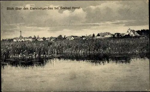 Ak Niechorze Seebad Horst Pommern, Blick über den Eiersberger See