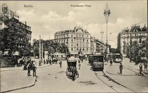 Ak Berlin Tiergarten, Potsdamer Platz