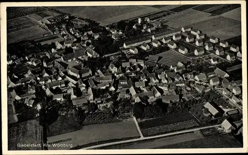 Ak Giebelstadt in Unterfranken, Luftaufnahme