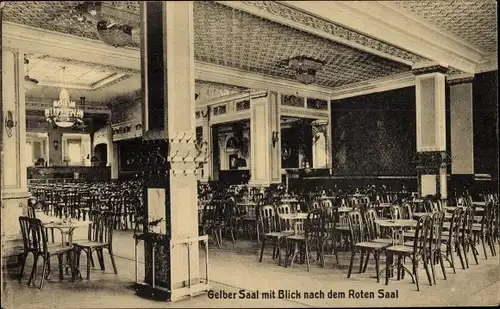 Ak Braunschweig in Niedersachsen, Kaffeehaus Victoria Luise, Bes. Oskar Marschka, Gelber Saal