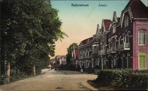 Ak Assen Drenthe Niederlande, Beilerstraat