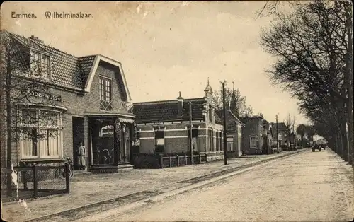 Ak Emmen Drenthe Niederlande, Wilhelminalaan